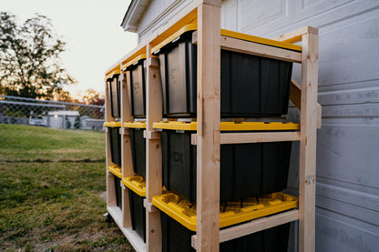 Quick and Simple Home Organization Kit (Holds 9 TOTES)