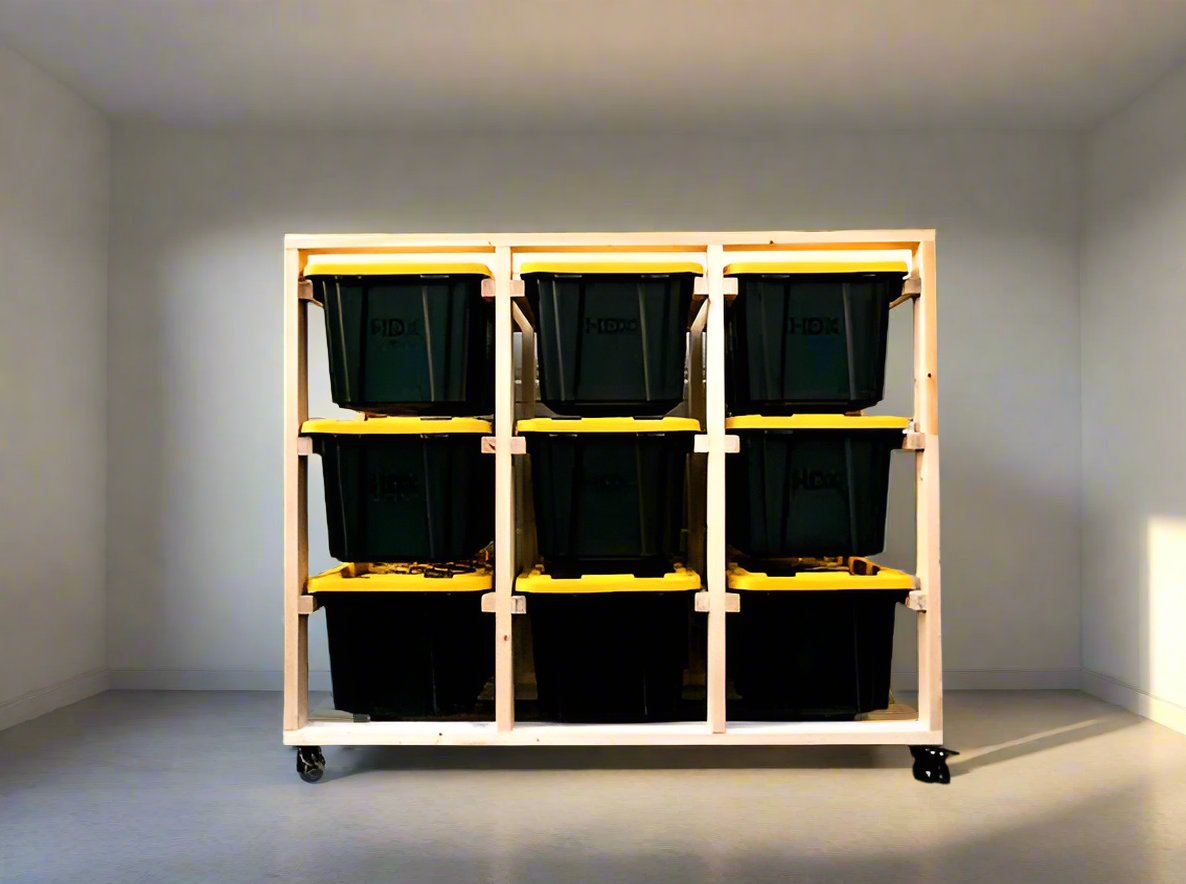 Quick and Simple Home Organization Kit (Holds 9 TOTES)